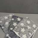 Reginary 3 Pcs Waterproof Guinea Pig Blankets Washable Small Animal Fleece Bedding Guinea Pig Cage Liners Reusable Training Pads Pet Pee Pad Sleep Mat for Hamster(Gray Star,24 x 16 Inch)