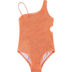 LIZENS Girls One-Piece Swimwear Adjustable Bathing Suit for Girls Swimsuit (BD401, XS/4-5) Orange
