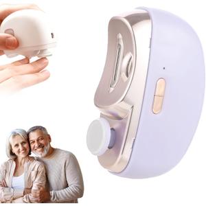 Easyclip Smart Nail Clipper - 3 in 1 Smart Electric Nail Clippers for Seniors, Baby and Adults,Polishing Clipper with LED Light,Suitable for Fingernail Toenails(Purple)