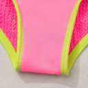 blibean Tween Girls Swimsuits Two Piece Colorblock Bikini Sets with Chest Pad  (Pink, XXL)
