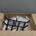 Fireplace Grate 17 "Heavy Duty with Ember Retainer, 1/2 Bar Fire Log Grate for Inside Fireplace, Fireplace Assectories, Chimney Hearth Wood Stove Burning Rack Holder,Wood Stove Grate for Outdoor