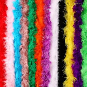 Batiyeer 24 Pcs Colorful Feathers Boas Party Pack, 6.6 Feet Rainbow Feather Scarf for Unisex Women Party Decorations