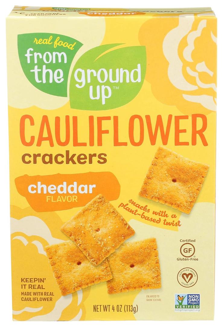 From the Ground Up - Cauliflower Crackers Cheddar - 4 oz. (EXP 03/11/26)