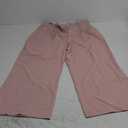 FUNYYZO Wide Leg Pants Women's High Elastic Waisted in The Back Business Work Trousers Long Straight Suit Pants (X-Large, 006# Pink (Thin))