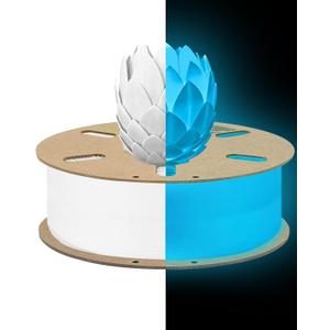 DURAMIC 3D PLA Glow Blue in The Dark Filament 1.75mm 1Kg, 3D Printing Luminous Filament 1.75mm Dimensional Accuracy +/- 0.02 mm, Fit Most FDM 3D Printers