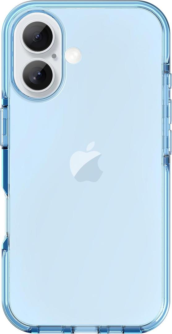 ArtsEvo Designed for iPhone 16 Case, 6.6ft Drop Protection, Full Body Screen Camera Protective Phone Case, Light Blue