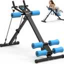 DERACY Ab Workout Machine Adjustable Ab Trainer Abdominal Trainer for Home Gym Foldable Ab Crunch Machine for Core 440 LBS