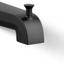 Kohler 97089-BL Pitch Wall-Mount Diverter Bath spout, Matte Black