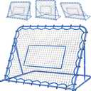 4.8x3.7FT Soccer Rebounder Net, Quick-Switch Angle Soccer Training for Control, Passing Practice, Easy Setup Rebounder Gifts & Equipment for Kids, Teens & Adults