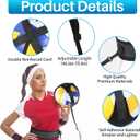 Davllin Volleyball Training Equipment Aid,Premium Volleyball Rebounder Trainer Kit,Solo Practice Trainer for Serving Setting Spiking and Arm Swing,Volleyball Gifts for Teen Girls & Boys (Black)