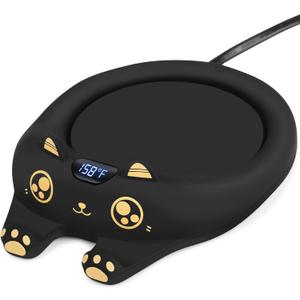 PUSEE Mug Warmer,Coffee Warmer for Desk Candle Warmer Auto Shut Off,Coffee Cup Warmer with 3 Temp Settings,Electric Beverage Warmer Plate for Coffee,Tea,Water Milk and Cocoa(Not Include Cup)