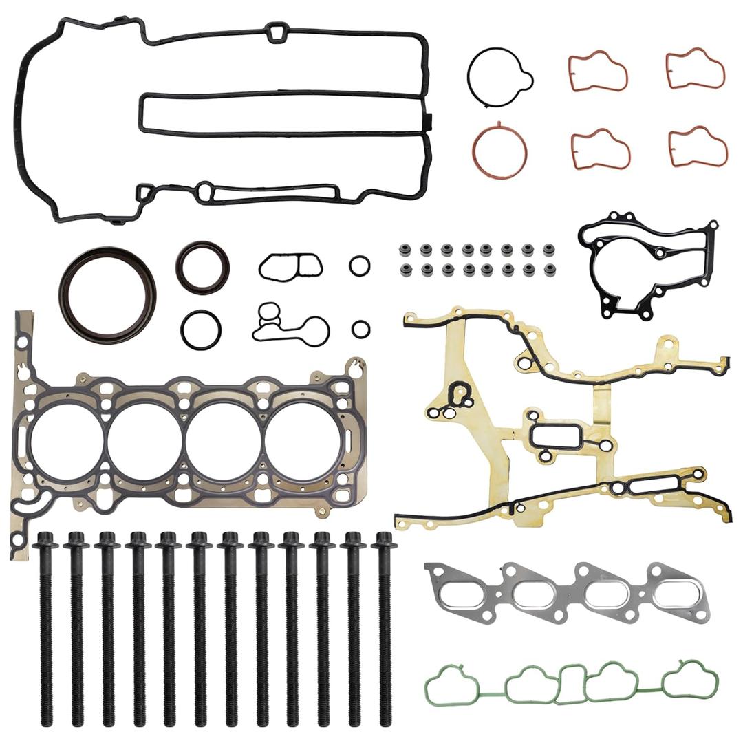 1.4L Cylinder Full Head Gasket Set with Head Bolt Kit for Chevy Cruze/Cruze Limited/Trax/Sonic 2011-2016, for Buick Encore 2013-2016 1.4L 83ci Gas Turbo OE#HS26540PT-1, HSCV001, HS54898, HS31411