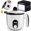 AOWOSA Candle Melting Pot Electric Wax Melter for Candle DIY Making with Pouring Spout, Non-Stick Candle Making Pouring Pot Soap Making Melting Pot with Constant Temperature Function, White