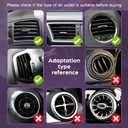 2nd Gen Hook Design Car Ac Vent Extender for Baby Kid Pet, Cool Air Conditioning Hose with Greater Airflow, More Secure Connections, Broader Compatibility,Ac Tube for Back/Third-Row Seat(6FT)