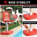 Bennol Outdoor Basketball Hoop Toys for Toddlers 3 4 5 6 7 8-12 Years Boys, Swimming Pool Basketball Hoop Outside Toys with 4 Balls, Poolside Basketball Game Toy for Kids Ages 4-8 8-12