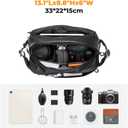 K&F CONCEPT Camera Sling Bag Crossbody Bag Waterproof Camera Shoulder Backpack DSLR/SLR/Mirrorless Camera Case