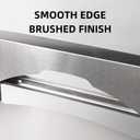 2 Pack Toilet Seat Cover Dispenser,Commercial Stainless Steel Brushed Toilet Seat Cover Holder for Disposable Toilet Seat Covers Wall Mount for Bathroom Restroom