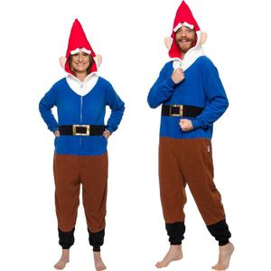 Funziez! Gnome One Piece - Plush Adult Fantasy Costume Jumpsuit (Small)