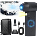 Snow Whiz Turbo Blower, Snowwhiz Turbo Blower with Led, Mini Turbo Snow Blower for Car,3 Gear Adjustable Super Power Turbo Breeze Electric Blower,Clear Snow 10x Faster