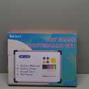 Small Weekly Calendar Dry Erase Whiteboard for Wall, 16" x 12" Magnetic Dry Erase Board, Hanging Double-Sided White Board, Portable Board for List, Kitchen, Planning, Memo, Home, Office (Red)