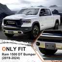 Front License Plate Frame for Ram 1500 DT 2019 2020 2021 2022 2023 2024 Licence Plate Holder fits Perfectly with Curvature of Front Bumper Ram License Plate Frame Replace OE CH1068151 68274215AE