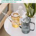 Long Spout Watering Can Indoor, Small Watering Cans for House Plants, Flowers, Succulents, 34oz (Grey)