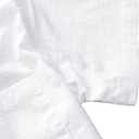 JOGAL Boys Chambray Button Down Shirts Short Sleeve Casual Cuban Shirt Summer Beach Shirts with Pocket for Kids 12 Years (White)