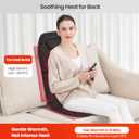 COMFIER Vibration Back Massager Seat Cushion with Heat,10 Motors Massage Chair Pad,Chair Massager for Pain Relief at Office/Home,Mothers Day Gifts for Mom Dad