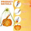 Tenceur 48 Sets Thanksgiving Baby Shower Gifts Bulk Pumpkin Ballpoint Pens Favors with Thank You Cards Organza Bag Pumpkin Ballpoint Pens Set for Thanksgiving Baby Shower Party Favors Gifts
