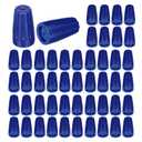 MECCANIXITY 50Pcs Waterproof Wire Connector, Cable Terminal Connectors 22-12AWG Outdoor Twist Seal Nut Caps for Landscape Light, Water Irrigation, Blue