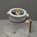 Audecook Hot Pot Electric with Steamer, 1.8L Portable Mini Travel Cooker, Multifunctional Non-Stick Electric Skillet for Stir Fry/Stew/Steam, Perfect for Ramen Noodles/Pasta/Egg/Soup/Oatmeal (White)