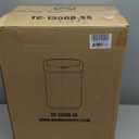 BestOffice | 13 Gallon Trash Can with Lid | Automatic Touchless Garbage Can | Odor Control | Modern Oval Design | Easy to Clean | Stainless Steel | Fits Any Kitchen, Bathroom, Office or Home