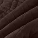 HORIMOTE HOME Quilt Set Queen Size Chocolate, Classic Geometric Diamond Stitched Pattern, Ultra Soft Microfiber Lightweight Bedding Bedspread Coverlet for All Season with 1 Quilt 2 Pillow Shams, Full/Queen