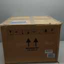 Open-Top Self Cleaning Litter Box, Automatic Cat Litter Box with APP Control, Dual Safety Sensors, Includes Trash Bags, Grey-White