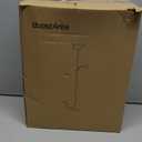 Floor Lamps for Living Room Black, 71" Tall Pole Bedroom Light, Bright Floor Lamp with Adjustable Reading Light, Simple Standing Lamp, White Plastic Lampshade, 3-Way Rotary Switch, Modern Mid-Century