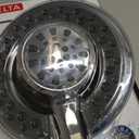 Delta 4-Setting In2ition 2-in-1 Dual Shower Head with HandHeld Spray, Chrome Detachable Shower Head with Hose, Showerhead, 1.75 GPM Flow Rate, Chrome 75486C