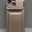 SSLOTSCASE for iPhone 17 Pro Max Case with Wallet & Sliding Lens Cover & Kickstand & Credit Card Holder & Camera Stand, Military-Grade Protection Phone Case Cover for iPhone 17 Pro Max 2025, Rose Gold