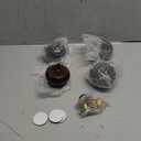 Maricome 2 Inch Wood Furniture Feet Set of 4 Replacement Bun Feet Predrilled M8 Bolt Small Round Furniture Legs for Sofa Couch Ottoman Screw in