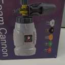 Tool Daily Foam Cannon, 1/4 Inch Quick Connect, Power Washer Foam Cannon with 5 Pressure Washer Nozzles,1 Liter