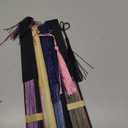 Aneco 4 Pieces Folding Fans Bamboo Handheld Fan Silk Fabric Hand Holding Fans (4, Color E)