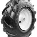13x5.00-6" Tiller Tire and Wheel (3/4" Axle Size), 3-1/8" Centered Hub, Compatible with Troy-Bilt Craftsman Tiller Tractor, Tillers, and Snowblower Trencher Tire 1 Pack
