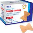 Flexible Fabric Bandages - Flex Fabric Adhesive Bandages Finger-Tip Care and to Protect Wounds from Infection - (100 Count Box)