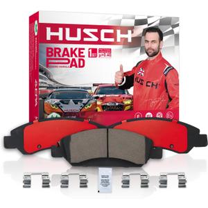 HUSCH D1904 Front Ceramic Brake Pads Kit Fit For Jeep Grand Cherokee 2017-2021, For Dodge Durango 2021-2022.