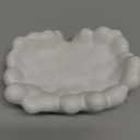 White Bathroom Soap Dish,Self Draining Soap Dish,Ceramic Soap Holder for Counter Top,Bar Soap Holder
