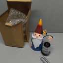 Solar Santa Claus Statue Garden Stake Lights forYard, Porch, Patio, Lawn, Solar Christmas Gnome Gifts for Women, Mothers Day, Christmas Housewarming