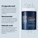 Nip + Fab Glycolic Fix Night Pads Extreme XXL (100 Count) – 5% Glycolic Acid Exfoliating Face Pads with Salicylic Acid – Resurfacing AHA BHA Chemical Peel for Blemishes & Texture