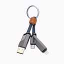 ZGear Key Chain Braided Flat Charge Cable