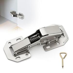 Ravinte 8 Pack Soft Close Hidden Hinges Surface Mount Kitchen Cabinet Hinges, No Pre-drilled Heavy Duty for Kitchen Cabinet Cupboard Door