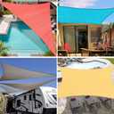 8'x8' Sun Shade Sail Rectangle Outdoor UV Block Square Canopy Sunshade Cover for Backyard Porch Pergola Deck Garden Patio, Turquoise