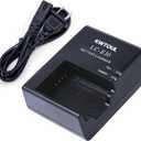 LC-E10 Quick Battery Charger for LP-E10 LC-E10C LC-E10E Battery Compatible with Canon EOS Rebel T7 T6 T5 T3 T100 4000D 3000D 2000D 1500D 1300D 1200D 1100D DSLR Digital Camera